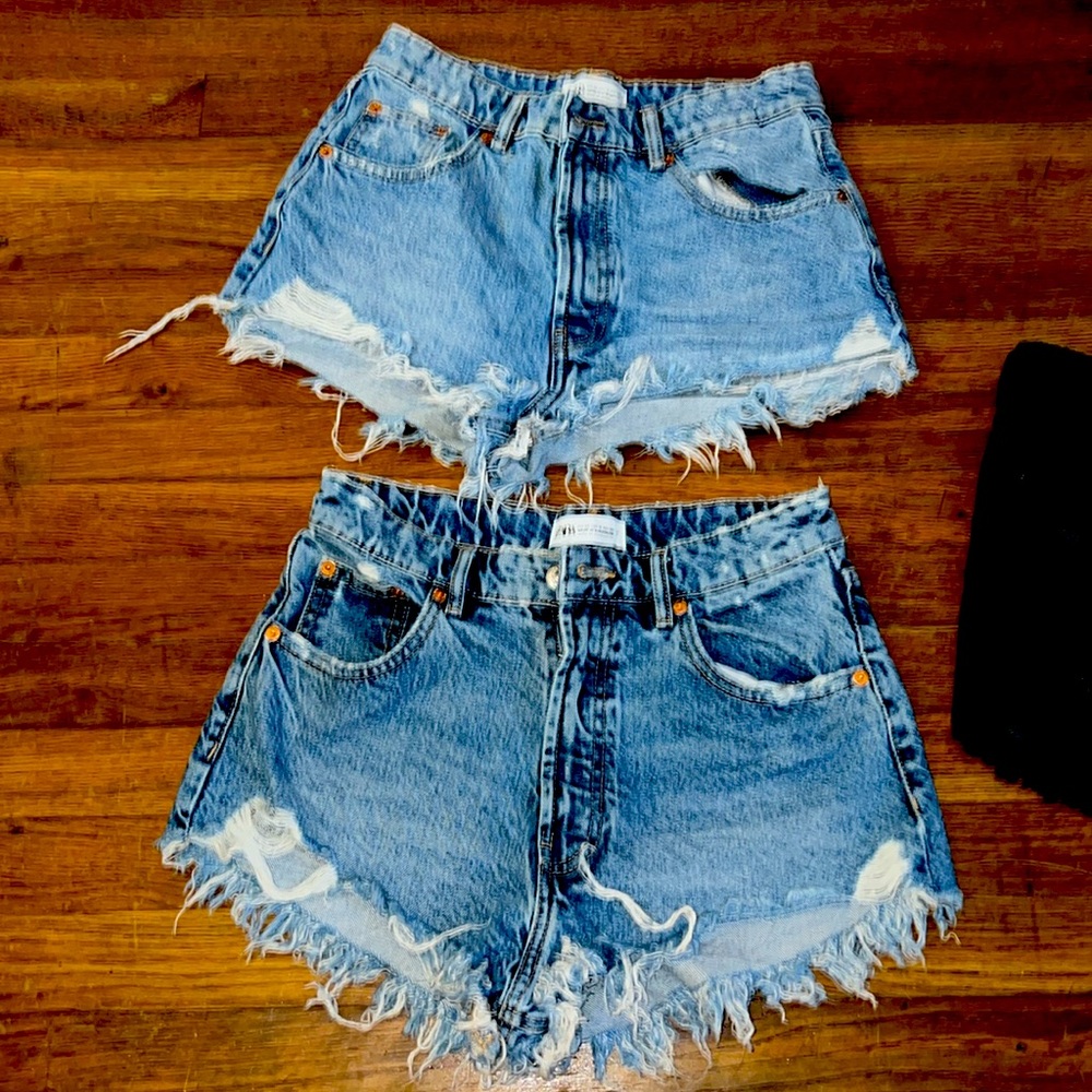 Zara jean shorts
